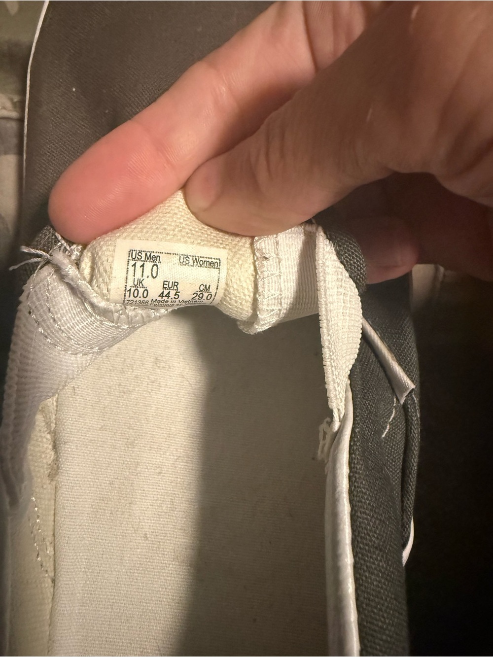 Vans Classic Slip-On Canvas Loafers — Gray - Picture 4 of 4